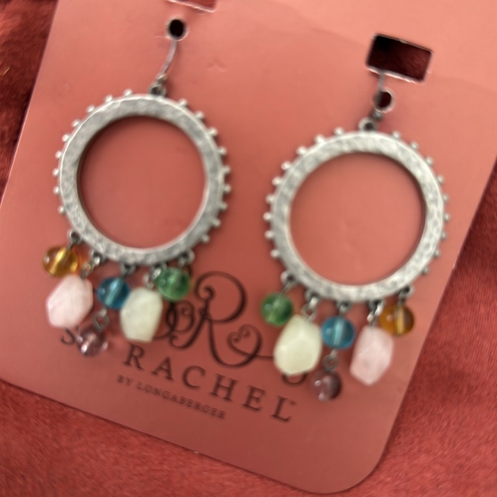 Longaberger "So Rachel ~ Jewelry Line" Colors Of Nature ~ Hoop Earrings